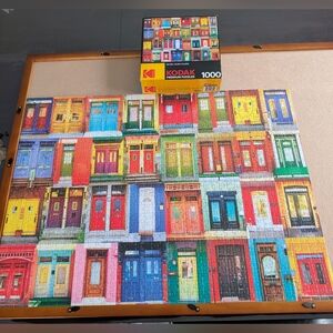 Kodak Premium Colorful Montreal Doors 1000 Piece Jigsaw Puzzle 27 x 20 Complete